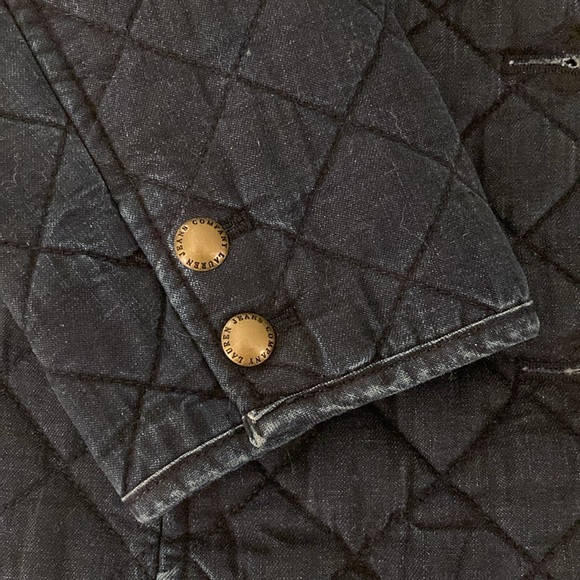 Ralph Lauren Jeans Dark Wash Quilted Denim Jacket - Picture 9 of 9